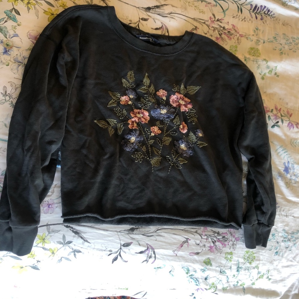 Abercrombie and Fitch navy blue sweatshirt